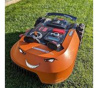 IKSAMY Worx Tuning Autocollant décoratif pour robot tondeuse I Becquet arrière pour Worx M500 Plus, Luba AWD, Ecovacs Goat G1, Gardena, etc. Accessoires pour robot tondeuse (2)