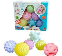 Ikset-Jouet Mentaires Oriel Texturé Pour Bébé,Balle De Massage Tactile,Développement Des Sens,Jeu Pour Bébés De 0 À 12 Mois - Type Warm Color Box