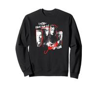 IKWYDLS Ripped Up Character Collage Retro Horror Movie Sweatshirt