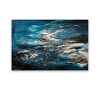 IKYE Zao WOU-Ki-« Peint en 1964 »Reproduction de peintures célèbres. Zao WOU-Ki Tableau Abstrait sur Toile. Affiche de décor à la Maison Moderne 50x75cm(19.7x29.6in) sans Cadre