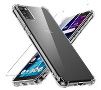 Ikziwreo - Coque pour Alcatel TCL A3X A600DL, avec 1 protection d'écran, coque de protection intégrale en silicone TPU antichoc pour Alcatel TCL A3X A600DL, transparente