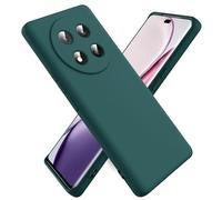 Ikziwreo Coque pour Honor Magic 7 Lite 5G, Housse Silicone Souple Ultra-Mince de Couleur Pure, Coque en Caoutchouc Antichoc - Vert Nuit