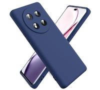 Ikziwreo Coque pour Honor Magic 7 Lite 5G, Housse Silicone Souple Ultra-Mince de Couleur Pure, Coque en Caoutchouc Antichoc - Bleu Nuit