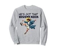 Il a ce coup de pied divin - Funny Jesus Soccer Sweatshirt