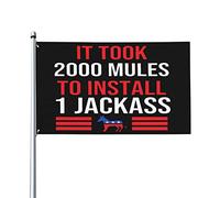 Il a fallu 2000 Mules pour installer un drapeau de jardin Jackass toutes saisons, bannière de cour pour drapeaux de décoration extérieure de jardin