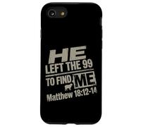 Il a laissé Le Texte Grunge de 99 versets de la Bible sur la Foi chrétienne Coque pour iPhone SE (2020) / 7/8