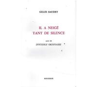 Il a neigé tant de silence, suivi de Invisible ordinaire