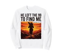 Il a quitté Le 99 pour me trouver Christian Faith Shepherd Sunset Sweatshirt