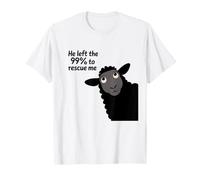 Il a quitté Les 99 pour me sauver Matthieu 18:12 La Foi chrétienne T-Shirt