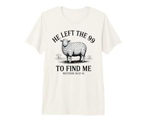 Il a quitté Les 99 pour trouver l'Écriture d'agneau T-Shirt Haut de Gamme