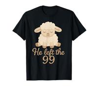 Il a quitté The 99 Minimalist Lost Sheep Christian Faith T-Shirt