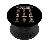 Il Beaucoup d'humeurs d'un Cheval Meme équestre drôle PopSockets PopGrip Adhésif