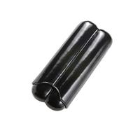 IL BUSSETTO Porte-CIGARES Fait à la Main avec du Cuir Tanné aux Légumes et Coloré avec des Couleurs Naturelles, Elégant et Haute Qualité, Étui pour 2 Cigares, en Couleur Noire