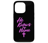 Il connaît Mon nom Bible Dieu Religieux Jésus Isaïe 43:1 Priez Coque pour iPhone 13 Pro