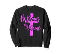 Il connaît Mon nom Bible Dieu Religieux Jésus Isaïe 43:1 Priez Sweatshirt