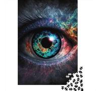Œil Cosmique Puzzle 1000 Pièces Papier pour Adultes Vision Colorée Jeu de Puzzle 1000 Pièces Concentration Détente 52x38cm/1000pcs