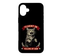 Il crie couramment à 3 h du Matin, Minuit, félin Coque pour iPhone 16 Plus