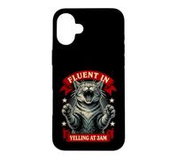 Il crie couramment à 3 h du Matin, Minuit, félin Coque pour iPhone 16 Plus