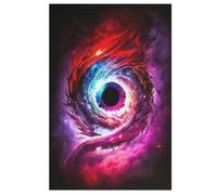 Œil de Dieu Puzzles Adultes 1000 Pièces en Bois, Jouet De Puzzle De Défi De Cerveau pour des Enfants, D’Intelligence （78×53cm）