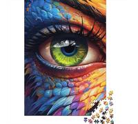 Œil de Dragon coloré Puzzle 1000 Pièces Papier pour Adultes Style Artistique Multicolore Jeu de Puzzle en Famille Détente Décoration Cadeau 38x26cm/1000pcs