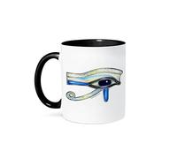 Œil De Râ En Opaline, Art Païen Égyptien Tasse À Café Pratiques Mug À Café Élégantes Tasses À Thé Pour Cuisine Bureau Chocolat Chaud 330Ml