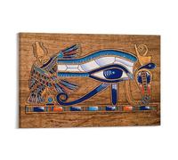 Œil de Ra Toile murale représentant l'Égypte ancienne - Œil d'Horus - Décoration murale - Art contemporain - Impression mythique - Décoration murale pour chambre - Esthétique - 20,3 x 30,5 cm