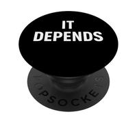 Il dépend de l'humour Comptable Design Professionnel PopSockets PopGrip Adhésif