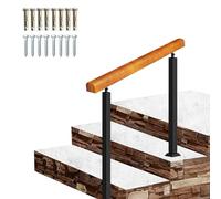 Il d'extérieur réglable pour escaliers à 3 marches en bois et en métal, idéal pour les planchers en béton et en bois, transition montée au sol pour une sécurité accrue