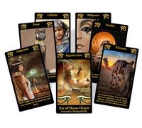 Œil d'Horus Oracle - Jeu de 78 cartes sur le thème égyptien de la sagesse, de la volonté et de la perspicacité divine