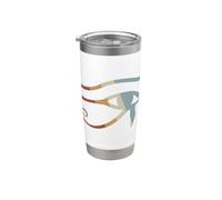 Œil d'Horus Vintage Retro Antique Egyptien Graphique Femme Gobelet isotherme en acier inoxydable double paroi