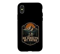 Il Dirige Mes chemins (Proverbes 3, 6, Montagne) Coque pour iPhone X/XS