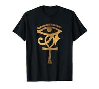 Œil égyptien d'Horus sur Les hiéroglyphes Histoire égyptienne T-Shirt