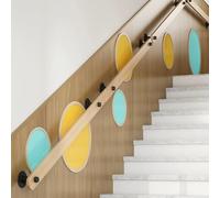 Il en bois avec supports antidérapants pour escalier d'enfants à fixation murale pour la maison, l'école, le grenier, l'hôpital (550 cm)