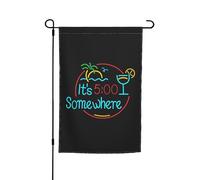 Il est 17 heures quelque part 12 x 18 pouces pour la décoration extérieure de la cour