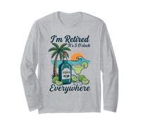 Il est 5 Heures Partout où Je suis retraité Retraite Estivale Manche Longue