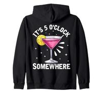 Il est 5 Heures Quelque Part pour Un Amateur de Cocktails Amusants Sweat à Capuche