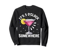 Il est 5 Heures Quelque Part pour Un Amateur de Cocktails Amusants Sweatshirt