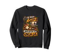 Il Est 6H12 Quelqu’Un Est Déjà Là Humour Cèpes Sweatshirt