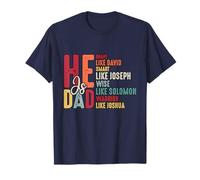 Il est Courageux comme David Christian Dad - Faith Fathers Day T-Shirt