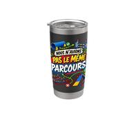 Il Est Déjà Au Tunnel Moi Au Départ Humour Agility Gobelet isotherme en acier inoxydable double paroi