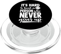 Il est Difficile de Battre Une Personne Qui n'abandonne jamais Le Joueur de Baseball PopSockets PopGrip pour MagSafe
