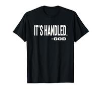 IL EST GÉRÉ par Dieu Texte Mignon conçu T-Shirt