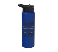 Il est impossible de gagner un argument avec une personne stupide âgée Stainless Steel Insulated Water Bottle