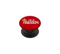 Il est Jésus ressuscité Foi Christ Dieu Matthieu 28:6 PopSockets PopGrip Adhésif