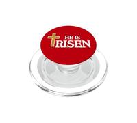 Il est Jésus ressuscité Foi Christ Dieu Matthieu 28:6 PopSockets PopGrip pour MagSafe