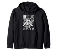 Il est mort pour moi, alors je vis pour lui, croyant chrétien Sweat à Capuche