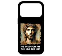 Il est Mort pour Moi Alors Je vis pour Lui, Jésus Christ, joyeuses Pâques Coque pour iPhone 17 Pro