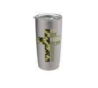 Il est mort pour moi, je vis pour lui, Christian Camo Cross Religion Gobelet isotherme en acier inoxydable double paroi