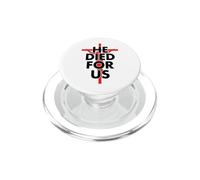 Il est Mort pour Nous, Jésus chrétien, sur la Croix | Faith Easter PopSockets PopGrip pour MagSafe