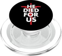 Il est Mort pour Nous, Jésus, Noël chrétien PopSockets PopGrip pour MagSafe